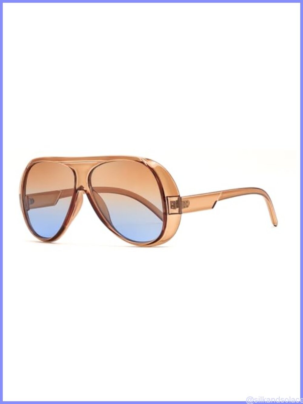 Oversized Aviator Sunglasses UV400 Full Frame Anti-Glare Lightweight